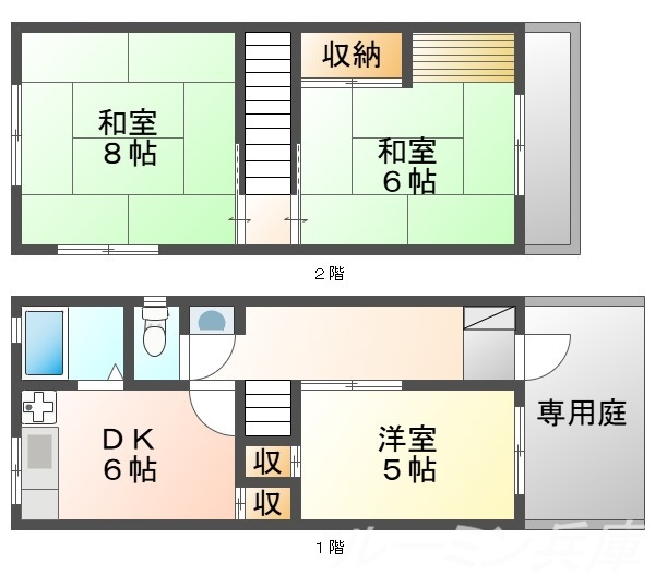 上高丸3丁目戸建の間取り写真