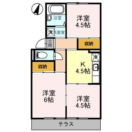 サンコーポ Sの間取り写真