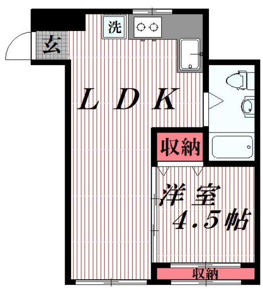 都営浅草線 蔵前駅 徒歩4分 11階建 築57年の間取り写真