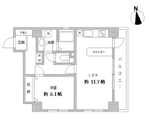 ラクラス田原町の間取り写真