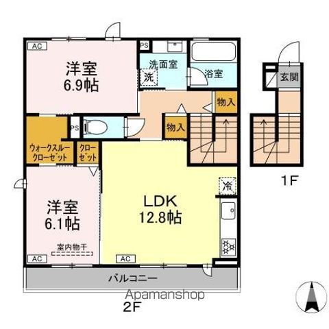 アトールテラス辻町の間取り写真
