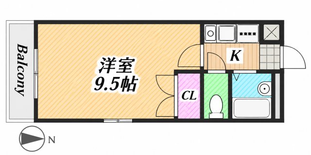 北長尾倶楽部の間取り写真