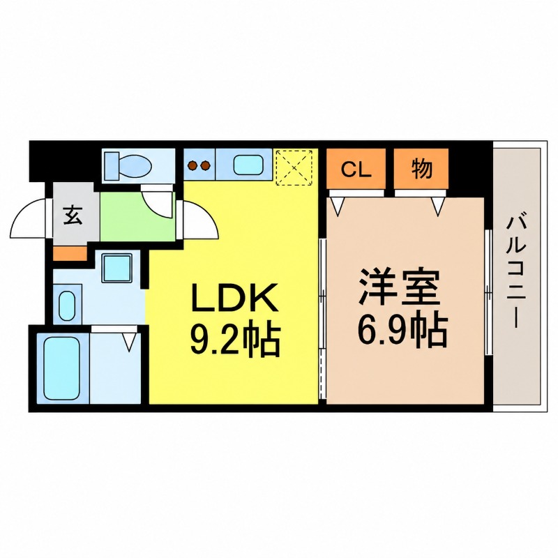 地下鉄東山線 新栄町駅 徒歩7分 8階建 築28年の間取り写真