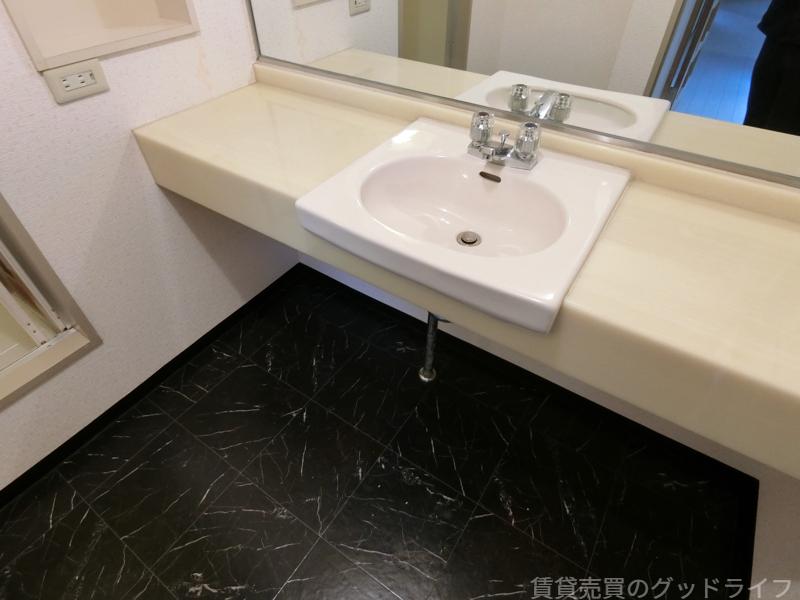 洗面設備　洗面所もゆとりがあります。