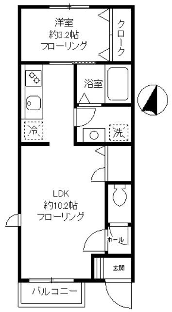 ベルル八雲の間取り写真