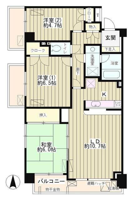 レジデンスシャルマン林試の森の間取り写真