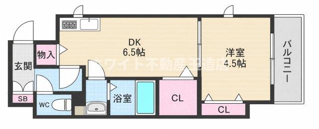 地下鉄谷町線 四天王寺前夕陽ケ丘駅 徒歩5分 11階建 築24年の間取り写真