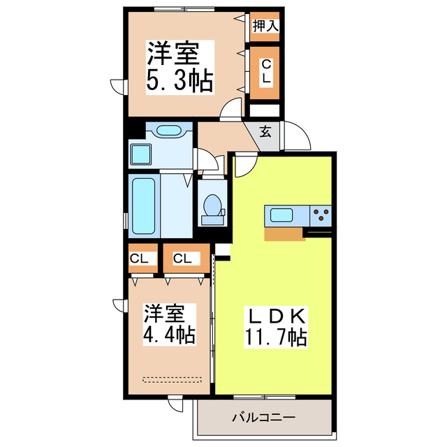 G・プレックスIIの間取り