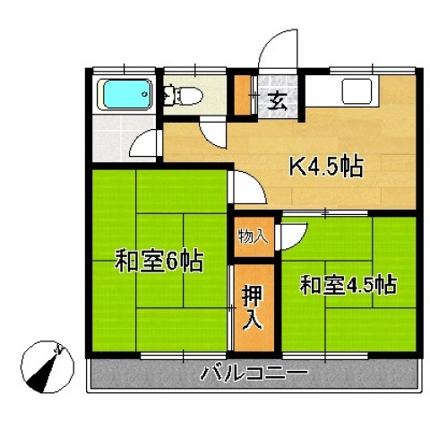 第２みのり荘の間取り