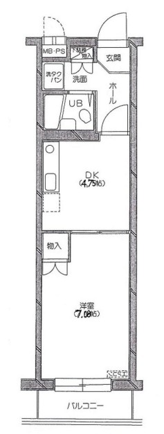 練馬区小竹町のマンションの間取り