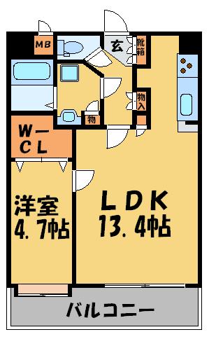 クリエート平尾駅前の間取り