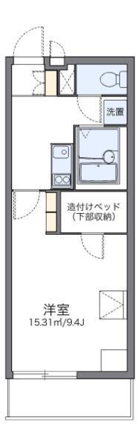 松山市北吉田町のマンションの間取り