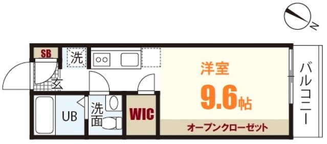 広島市安佐南区八木のアパートの間取り