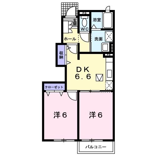 北蒲原郡聖籠町大字網代浜のアパートの間取り