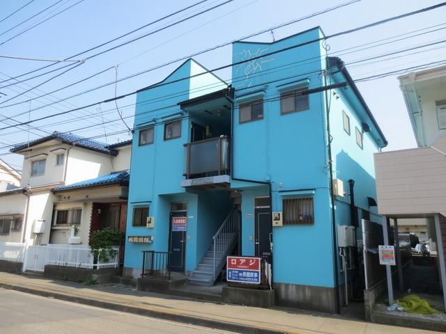 建物外観　★ブルーのデザインの外観★