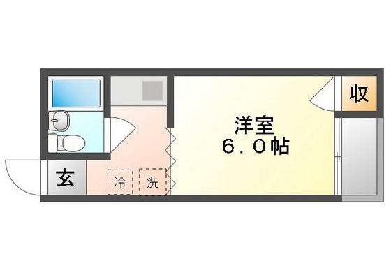 岡山県岡山市北区原（アパート）の賃貸物件の間取り