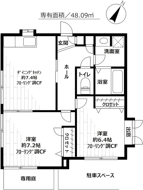 ニューリバー東深沢の間取り