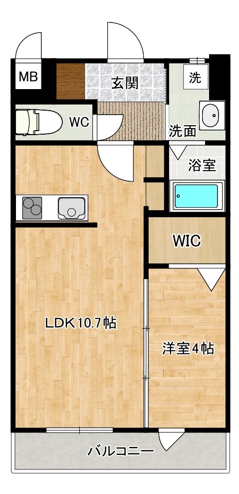 Tパーク歯大前の間取り