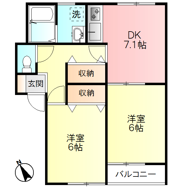 メリディアン南中山の間取り写真