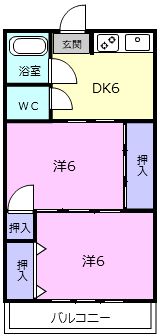 名張市栄町のマンションの間取り