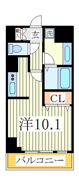 柏市若柴のマンションの間取り