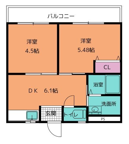 岩出三栄プラザの間取り