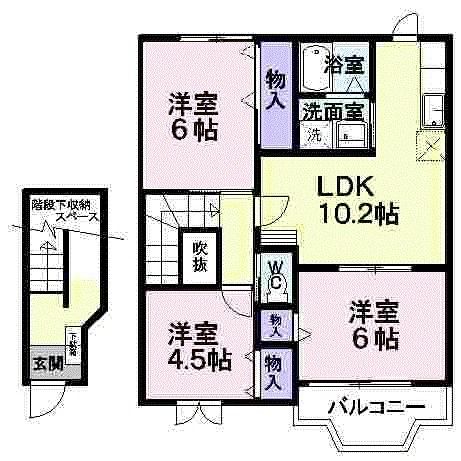 アスペンベールＢの間取り