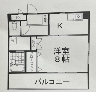 沼津市大諏訪のマンションの間取り