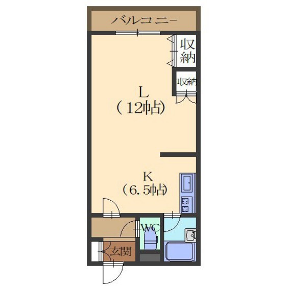 ハイム桔梗Iの間取り