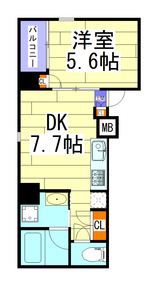 MT玉造の間取り