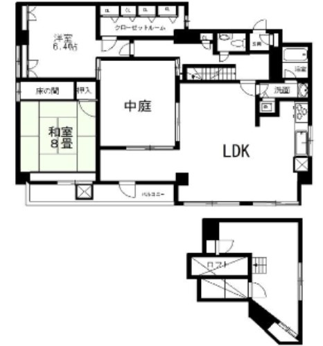 荒川区東日暮里のマンションの間取り