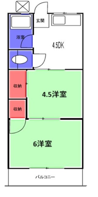 治田マンションの間取り