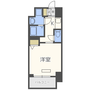 レオンコンフォート上本町の間取り