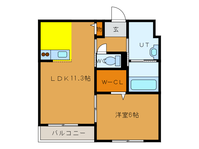 函館市川原町のマンションの間取り