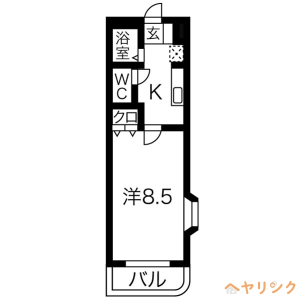 日進市赤池のマンションの間取り