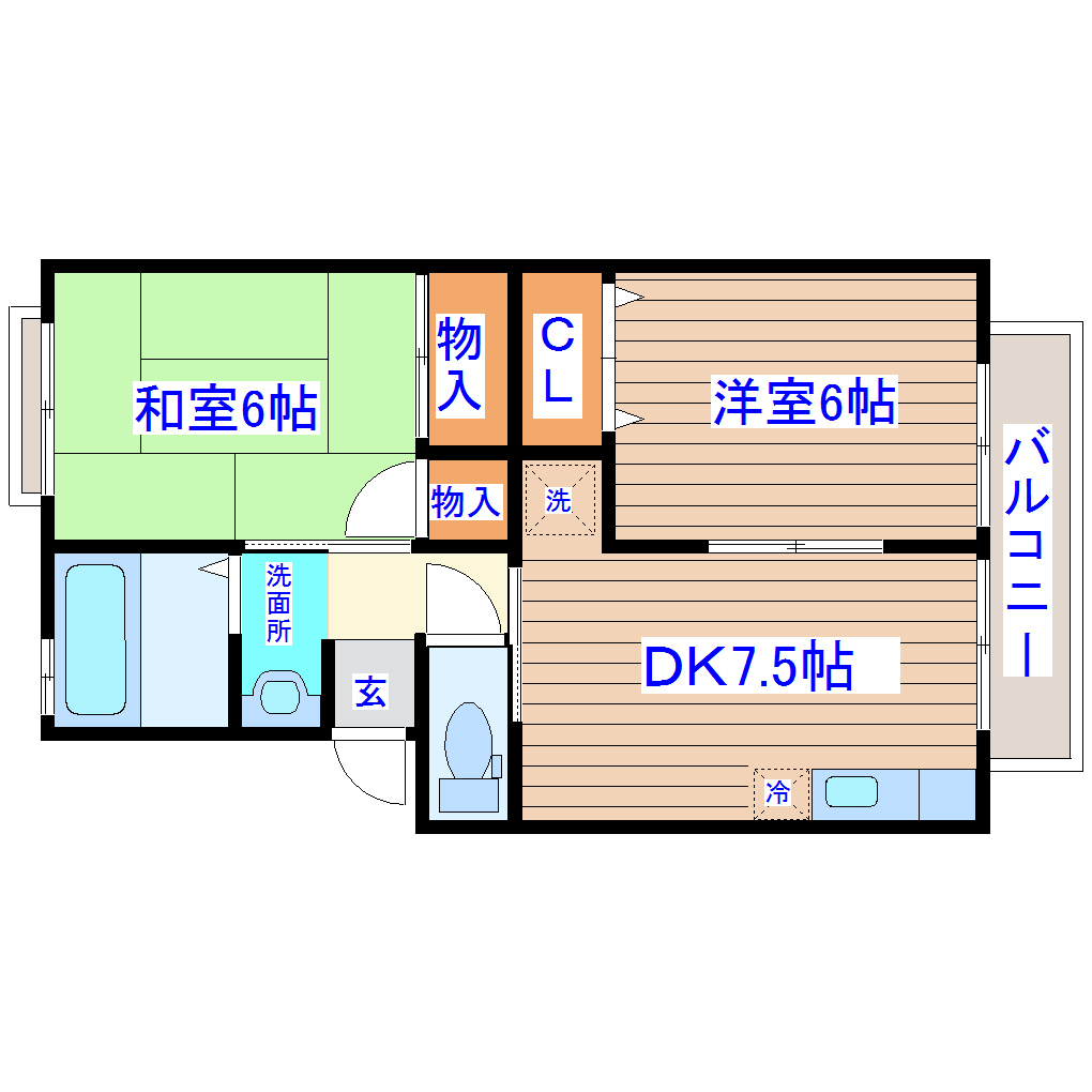 トゥインクルコート文化町5番館の間取り