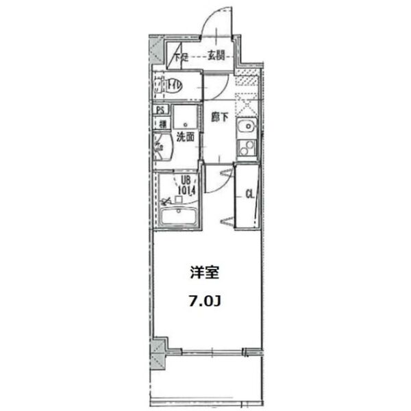 【ジュール亀島の間取り】