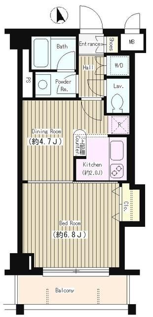 新宿区上落合のマンションの間取り