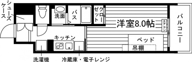 S-RESIDENCE伊都Attirantの間取り