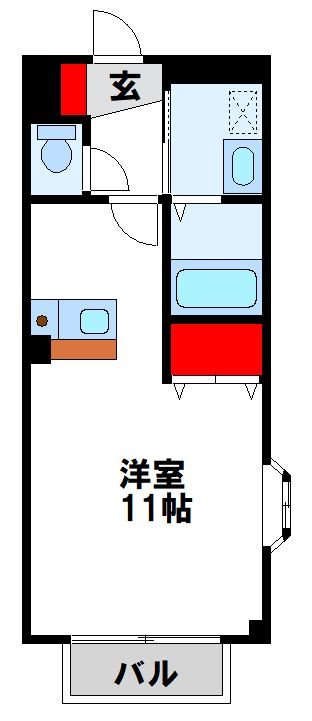 古川第2コーポの間取り