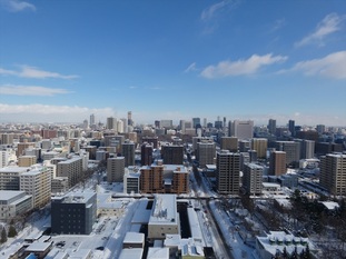 【札幌市中央区北三条西のマンションの眺望】