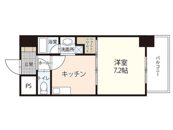 広島市南区宇品神田のマンションの間取り