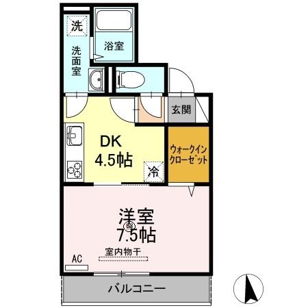 アンベル新山口IIの間取り