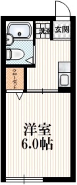 稲城市矢野口のアパートの間取り