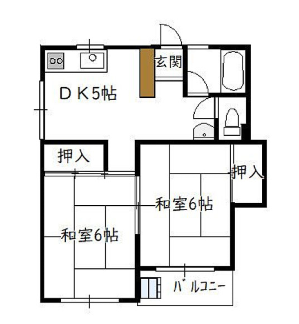 メゾン東大和の間取り