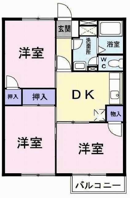 加古郡播磨町西野添のアパートの間取り