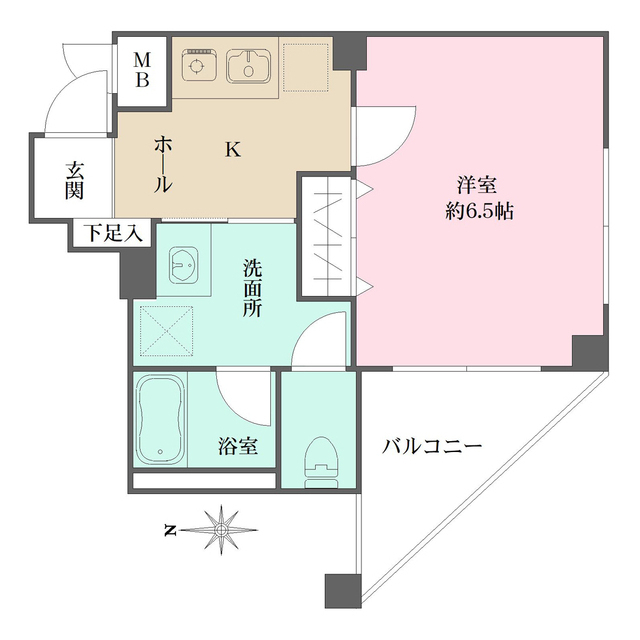 ＳＴＲＡＵＳＳ六甲の間取り