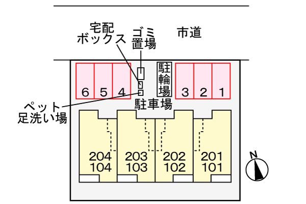 【ツイン　フォレストの駐車場】