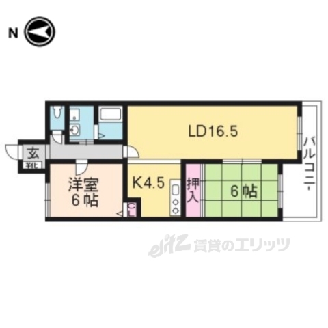 ボンエルフ嵯峨の間取り