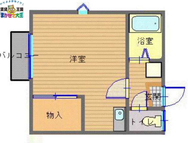 長崎市辻町のアパートの間取り